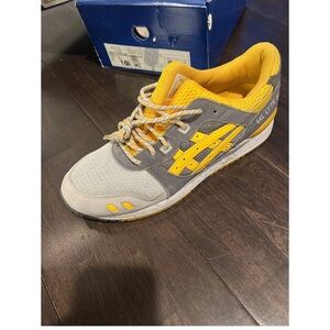 ASICS Gel Lyte Sneakers in Gray and Yellow